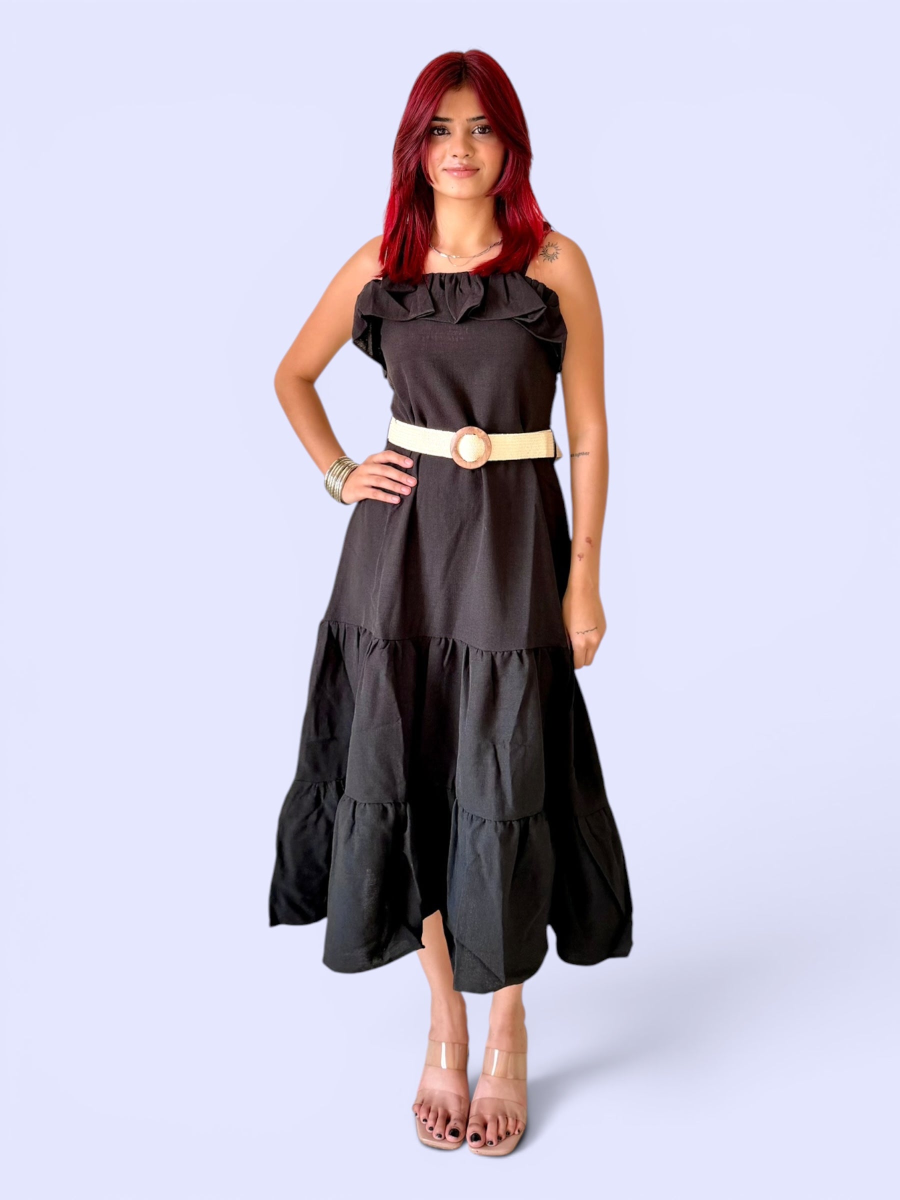 Cotton Ruffle Dress