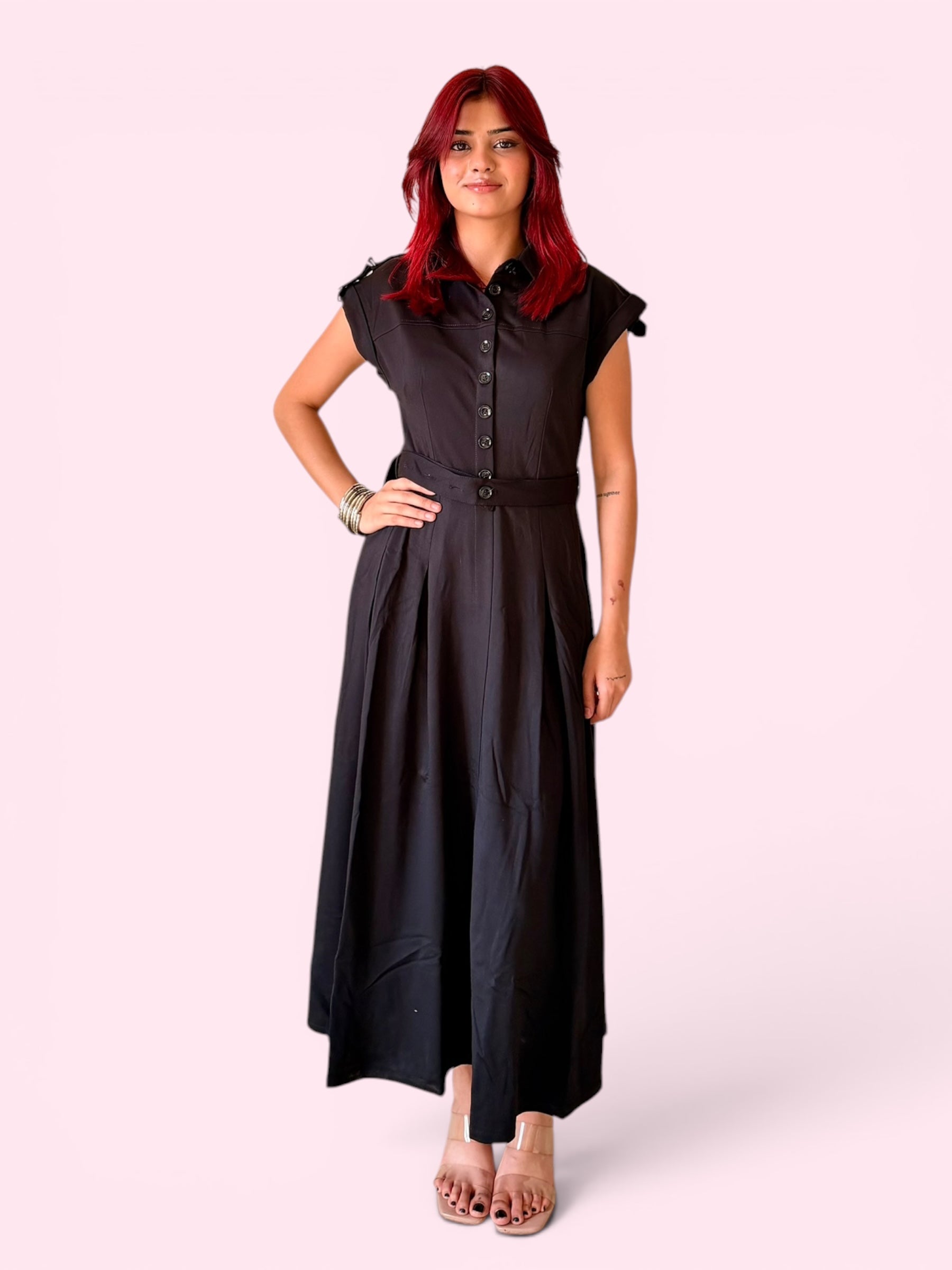 Plain Rayon Maxi Dress
