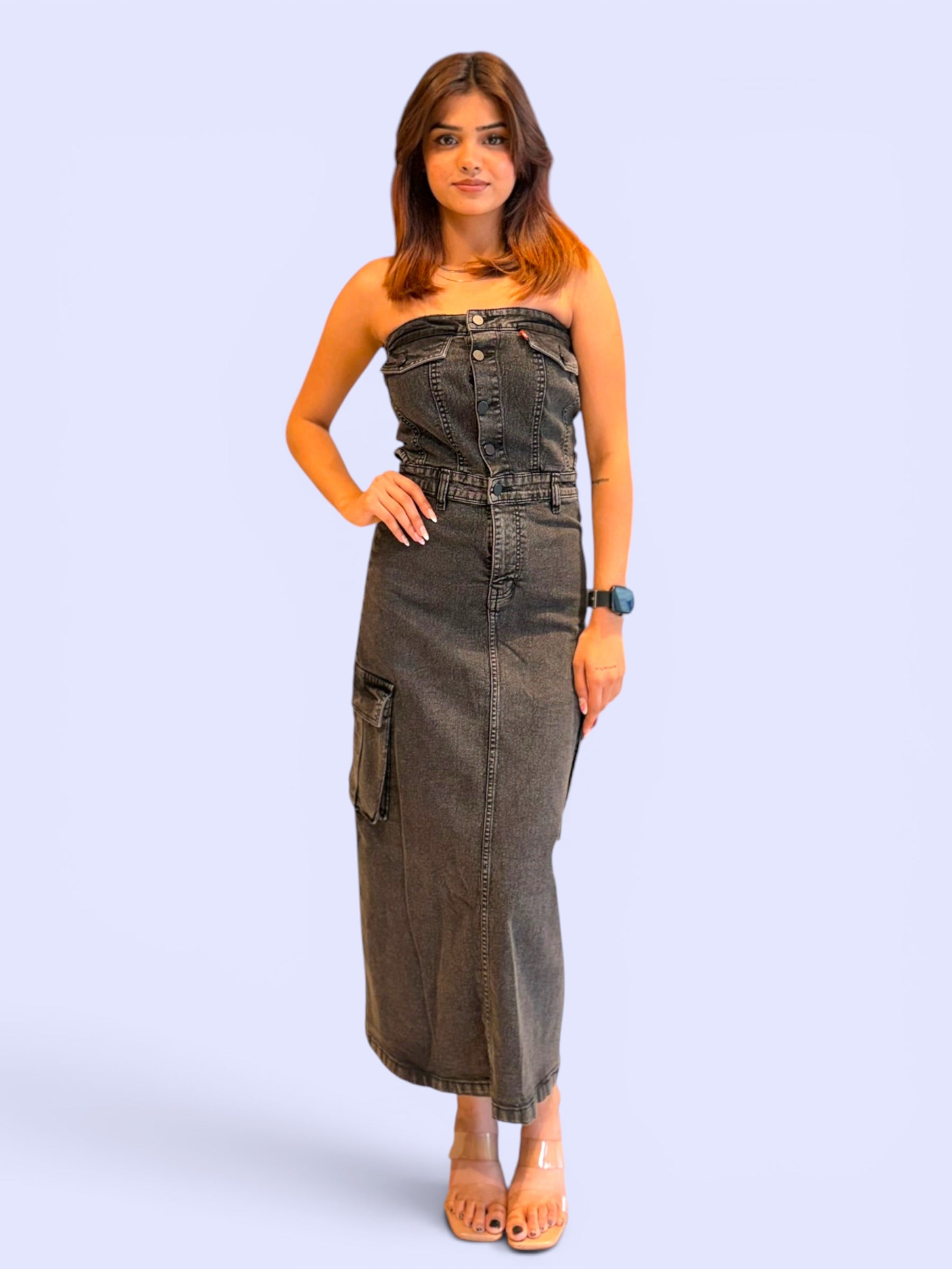 Denim Tube Dress