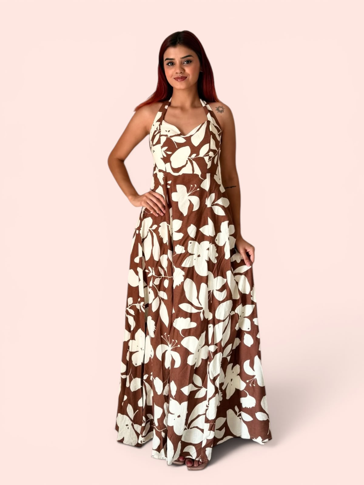 Halter Neck Maxi Dress