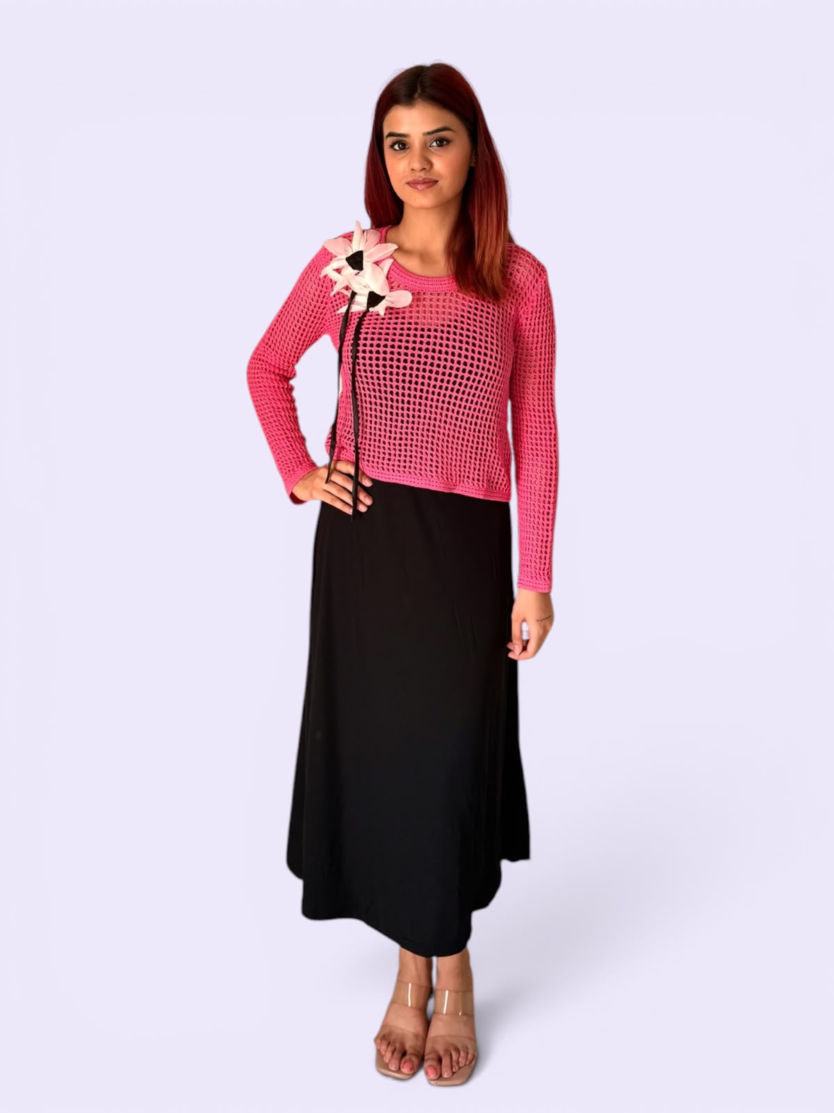 Crochet Midi Dress