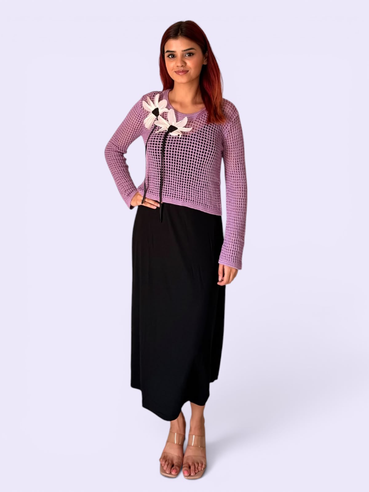 Crochet Midi Dress