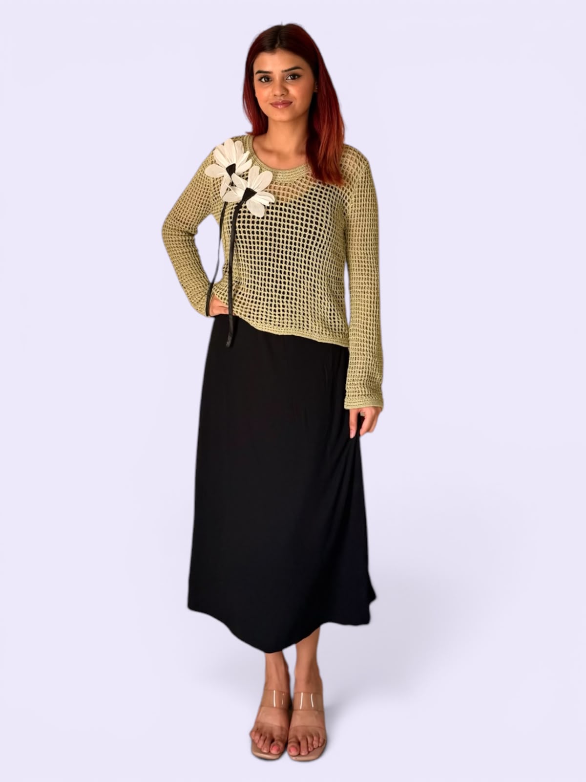 Crochet Midi Dress