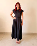 Sleeved Pleated Dress 