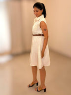 Pinstripe Midi Dress