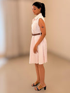 Pinstripe Midi Dress