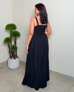 Ruched Strap Maxi Dress