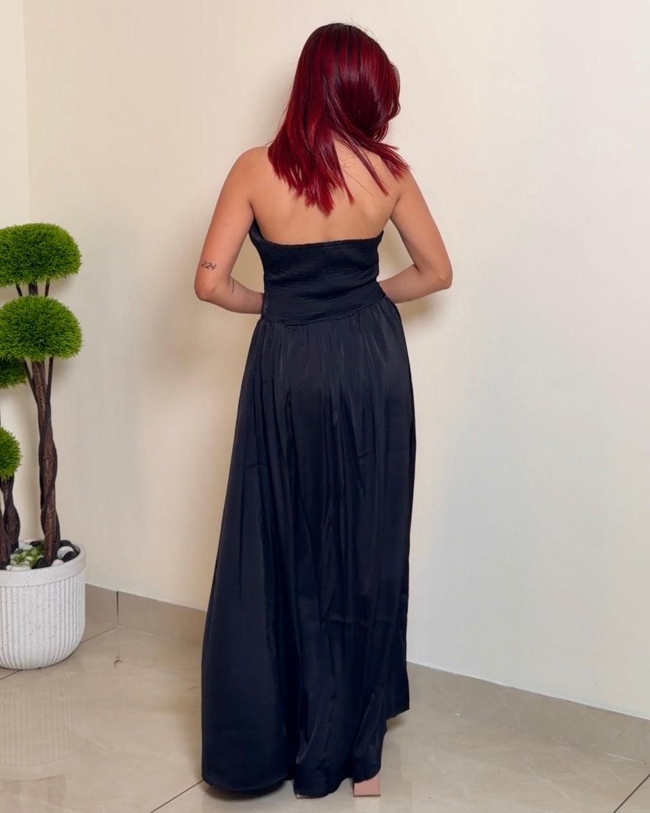 Halter Corset Waist Dress