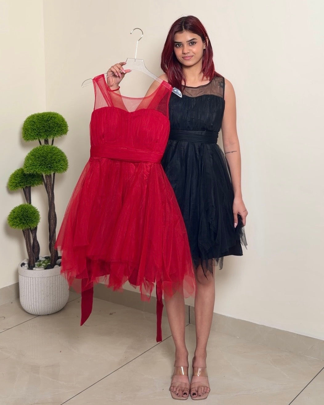 Ruffle Princess Midi Dress