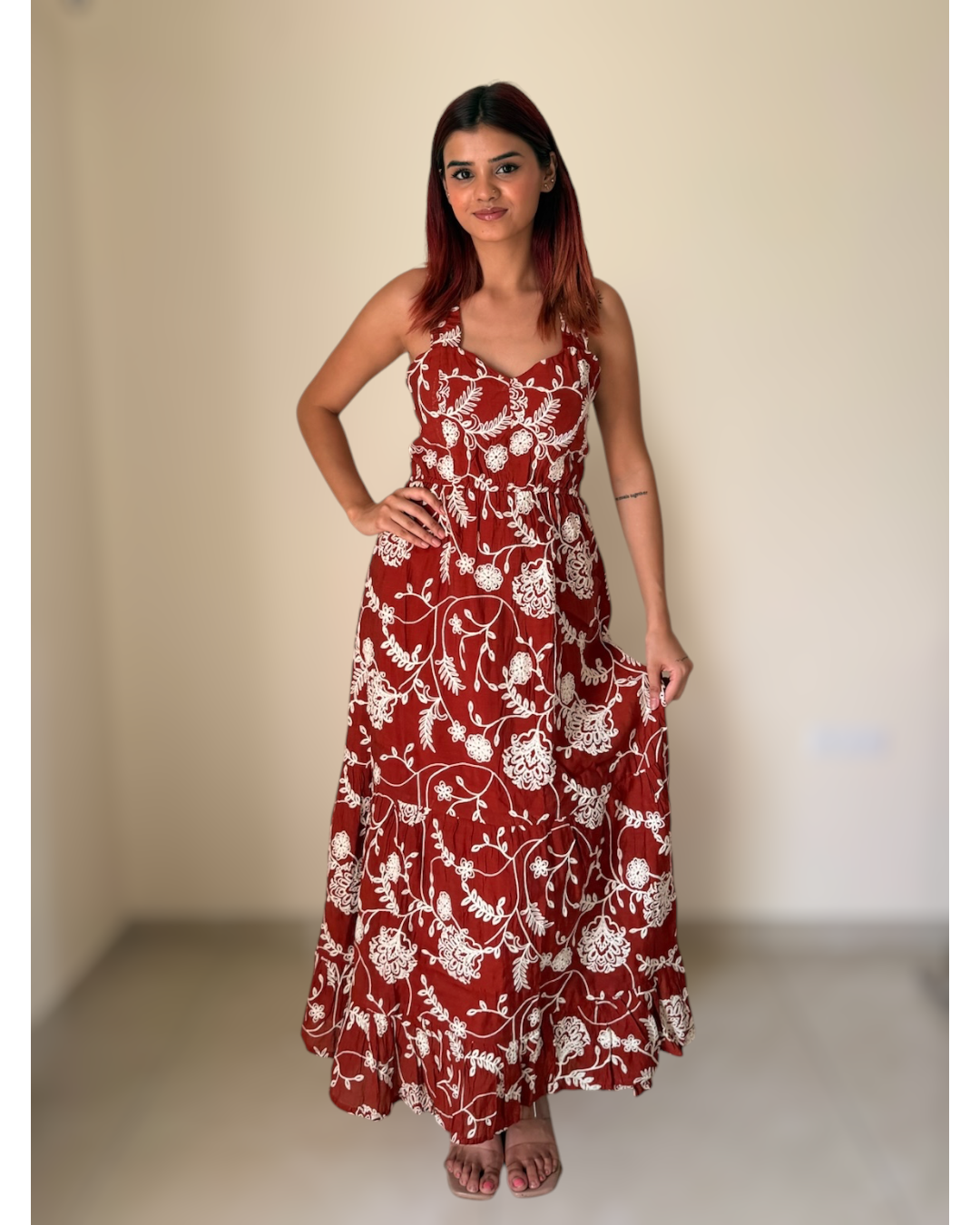 Sweetheart Neck maxi dress