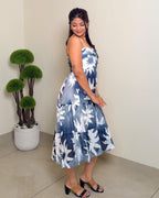 Tube Floral Midi Dress
