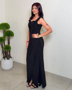 Embellished Slit Bodycon Gown
