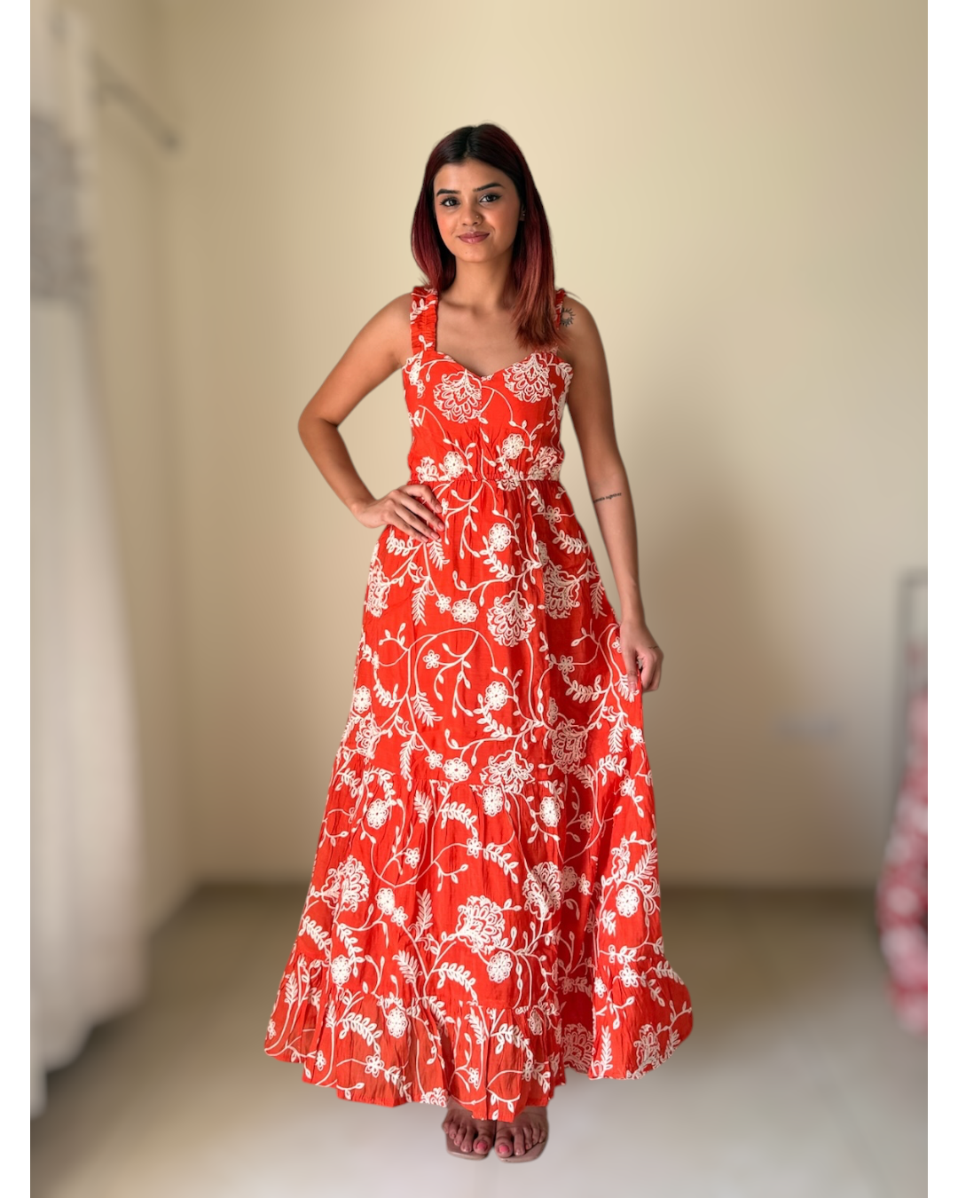 Sweetheart Neck maxi dress