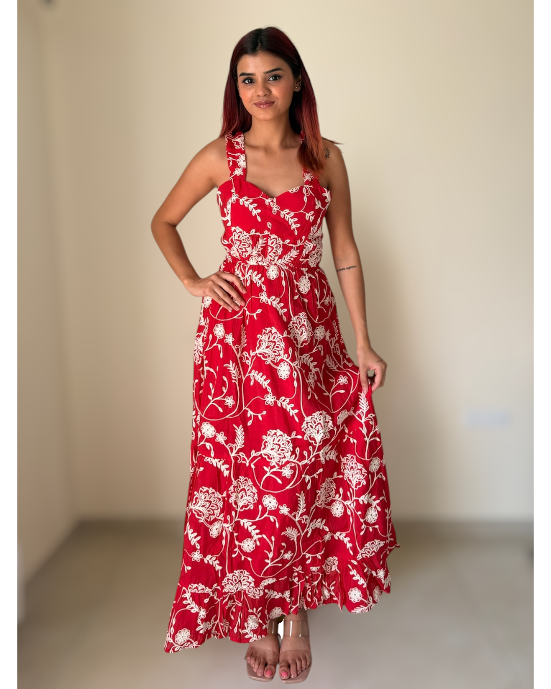Sweetheart Neck maxi dress