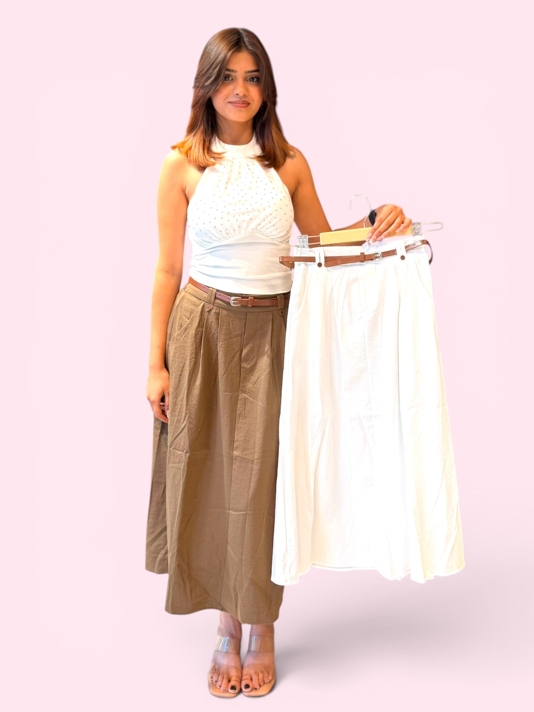 Cotton Based Plain Skirt