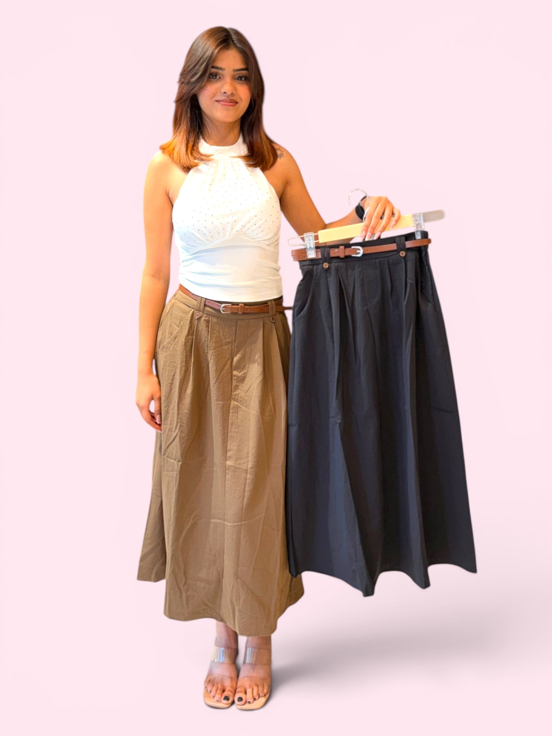Cotton Based Plain Skirt