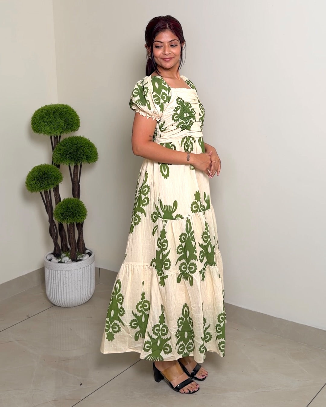 Square Neck Maxi Dress