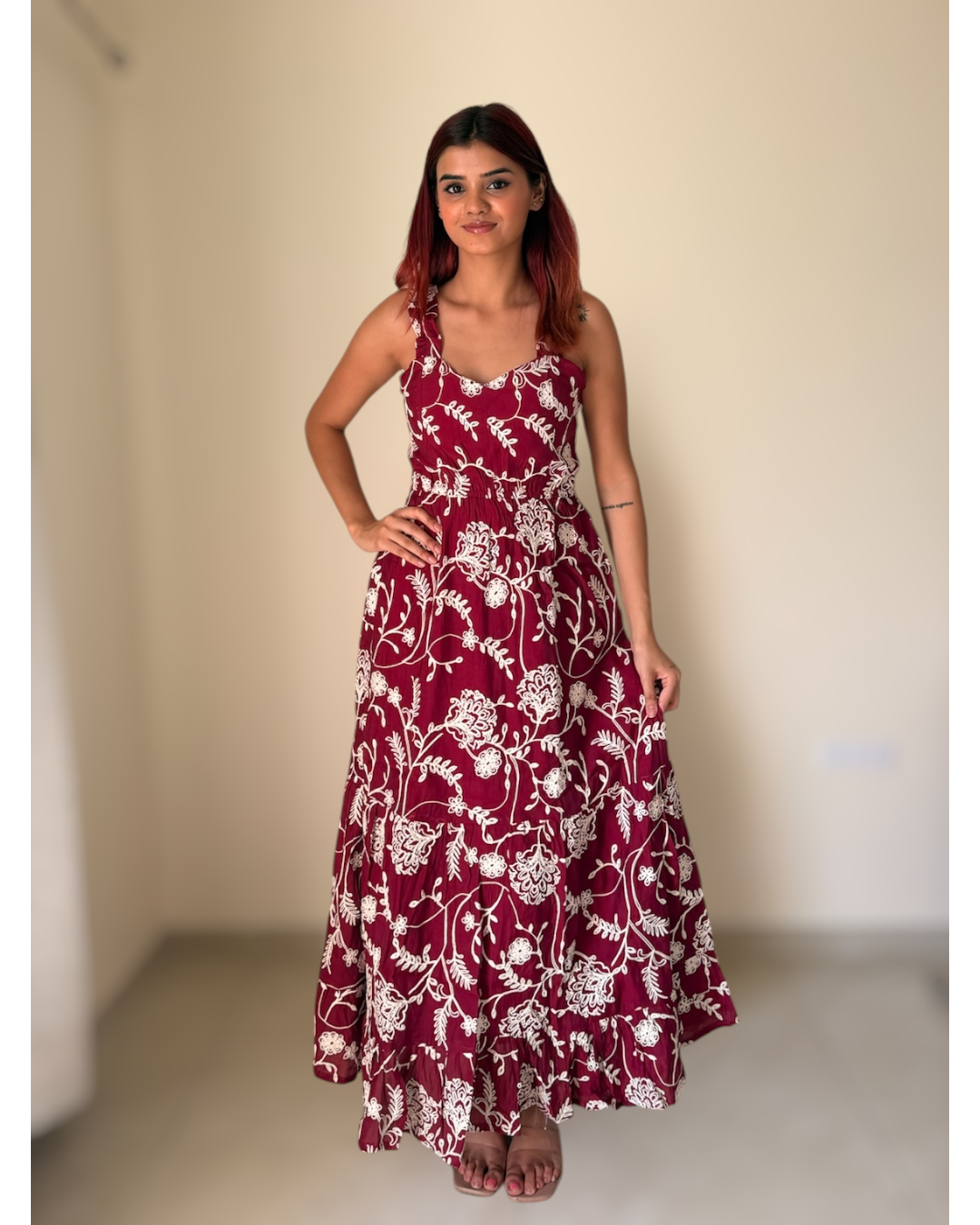 Sweetheart Neck maxi dress
