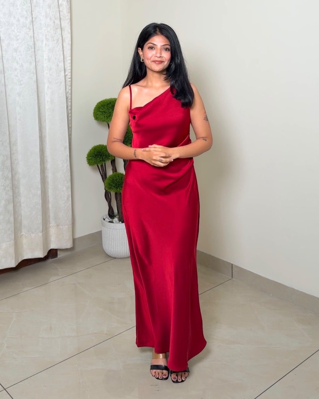 Women's Premium Satin Bodycon Party Dress | Cocktail & Club Wear