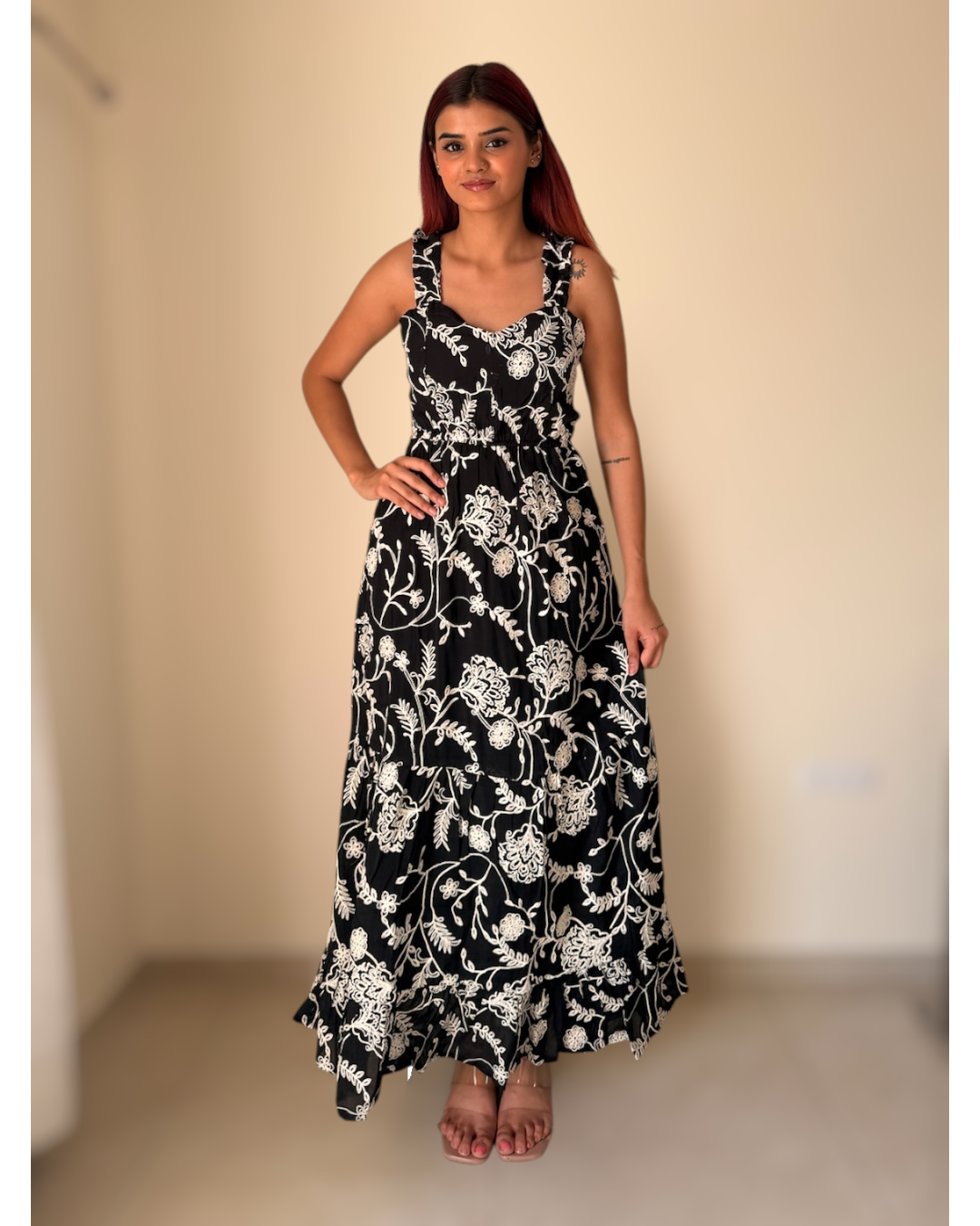 Sweetheart Neck maxi dress