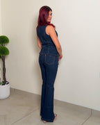 Denim Waistcoat Co-ord Set