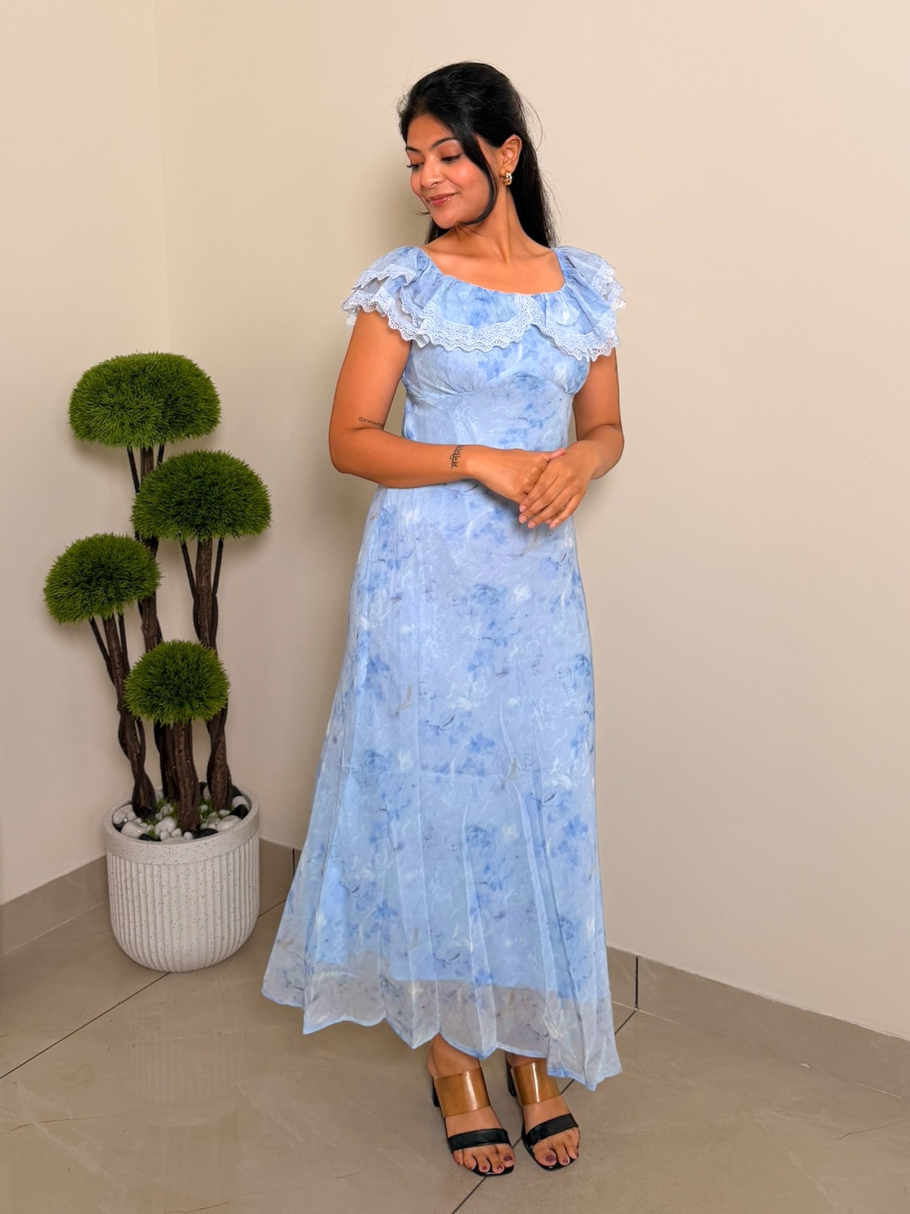 Floral Frill Dress