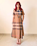 Plaid Belted Shirt Dress