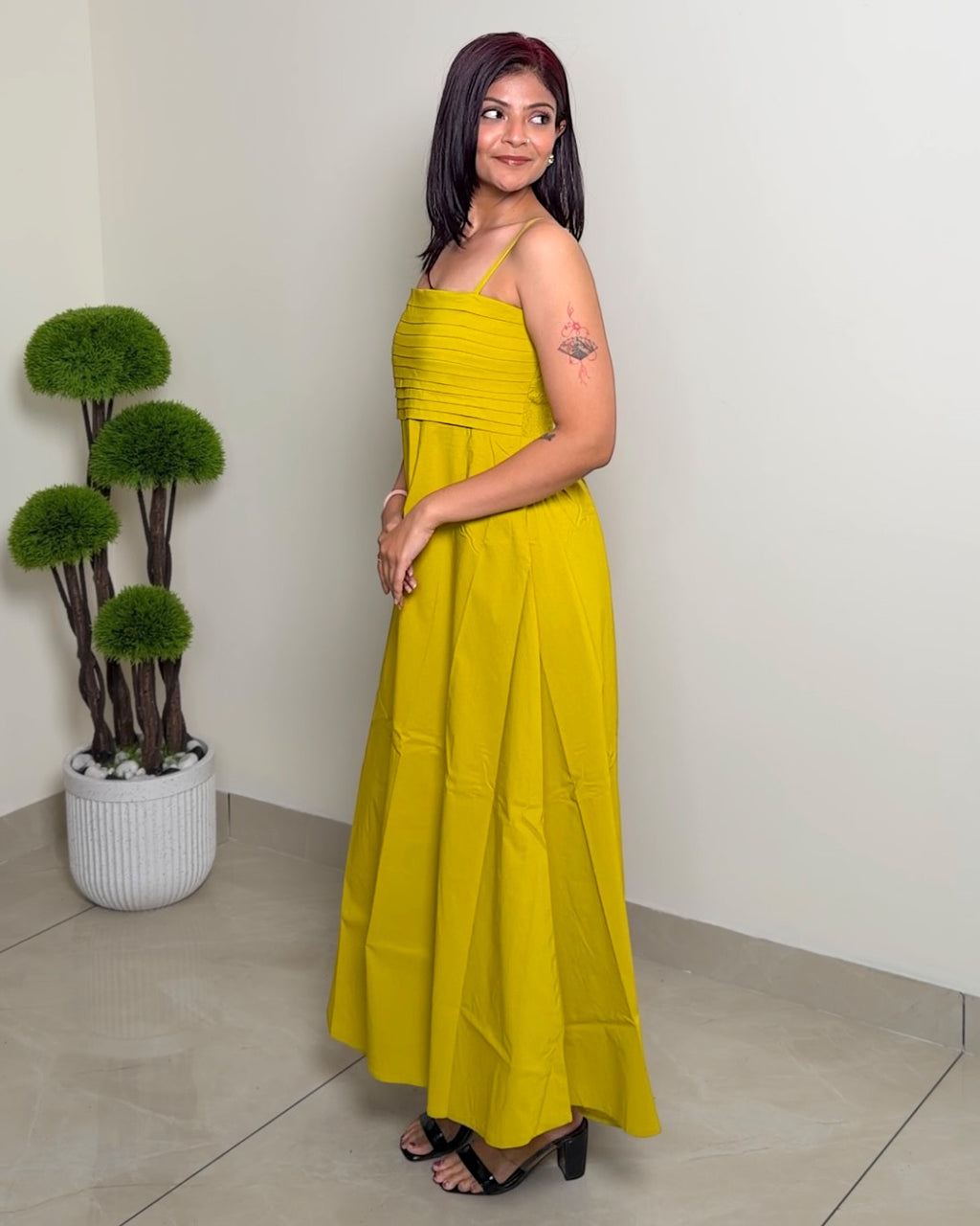 Vibrant Strap Maxi Dress