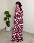 Bow Embroidered Maxi Dress