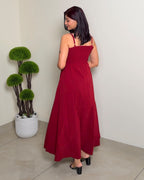 Vibrant Strap Maxi Dress