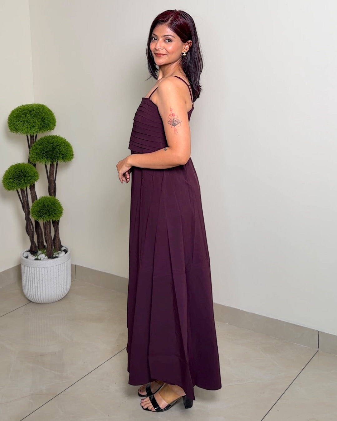 Vibrant Strap Maxi Dress