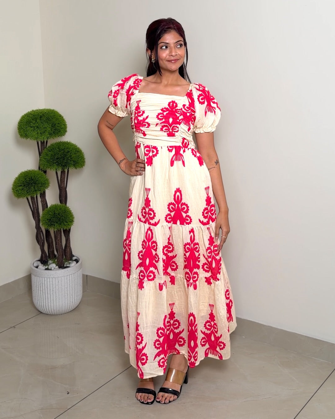 Square Neck Maxi Dress