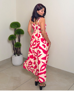 Vibrant Strap Midi Dress