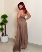 Halter Corset Waist Dress