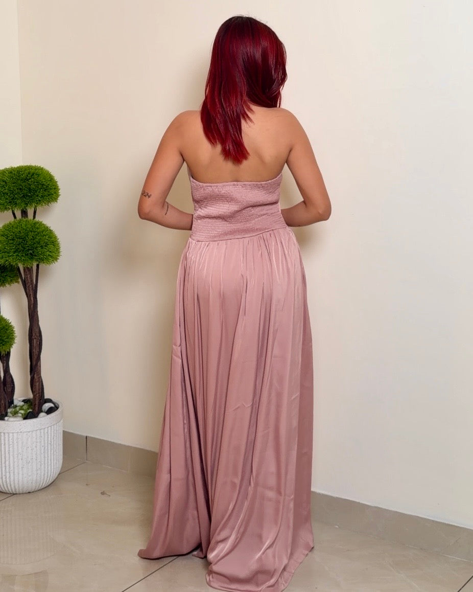 Halter Corset Waist Dress