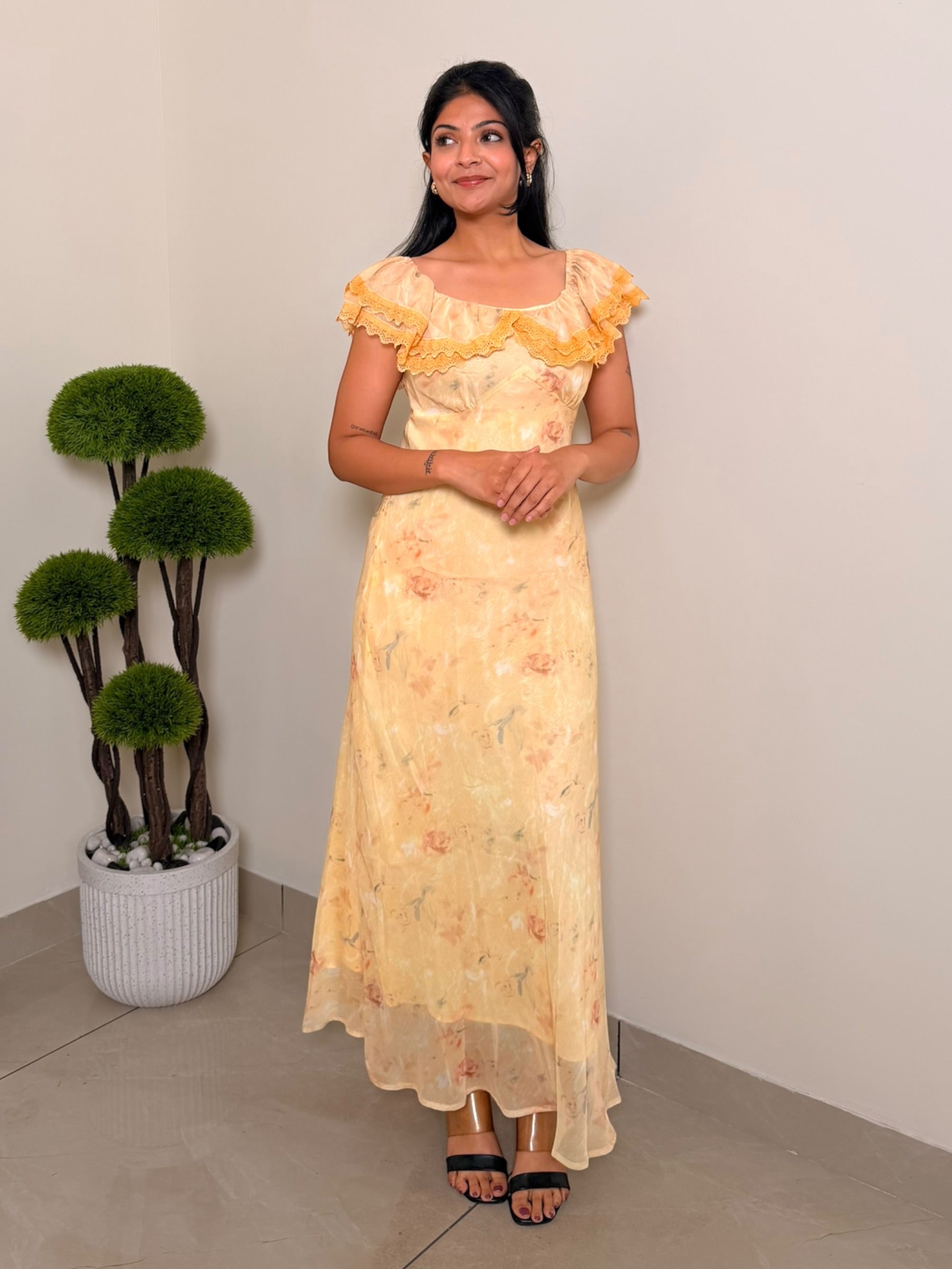 Floral Frill Dress