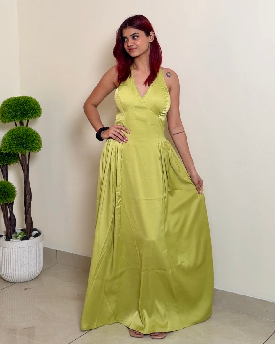 Halter Corset Waist Dress