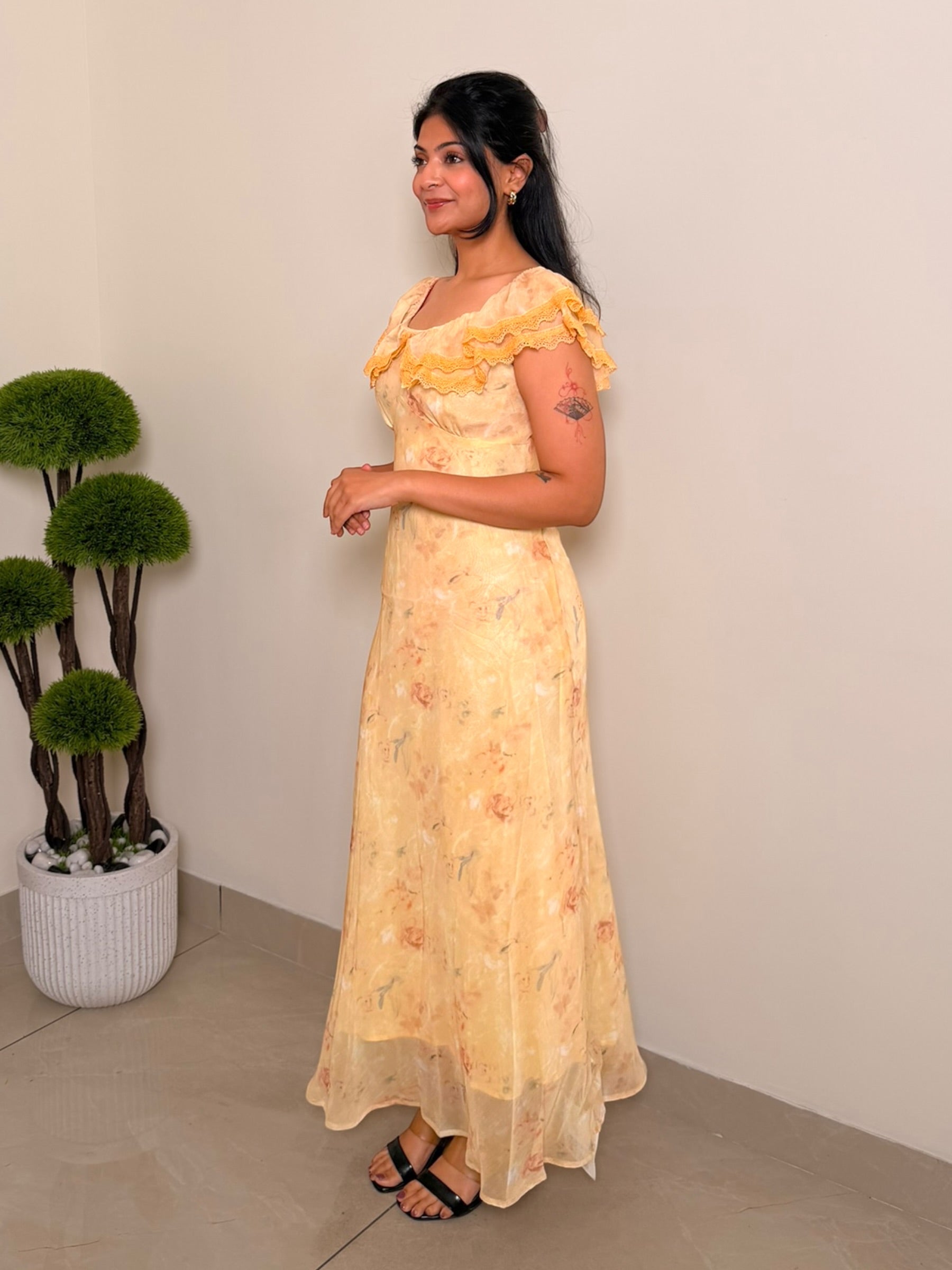 Floral Frill Dress
