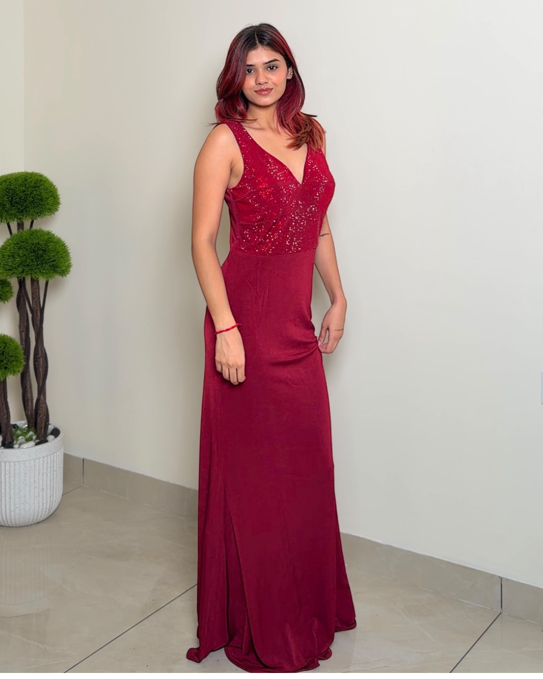Sequin Embellished Party Dress