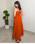 Vibrant Strap Maxi Dress