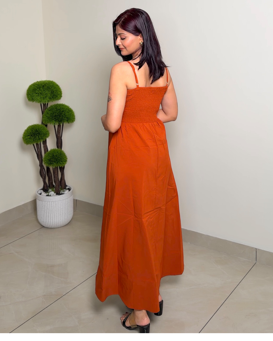 Vibrant Strap Maxi Dress