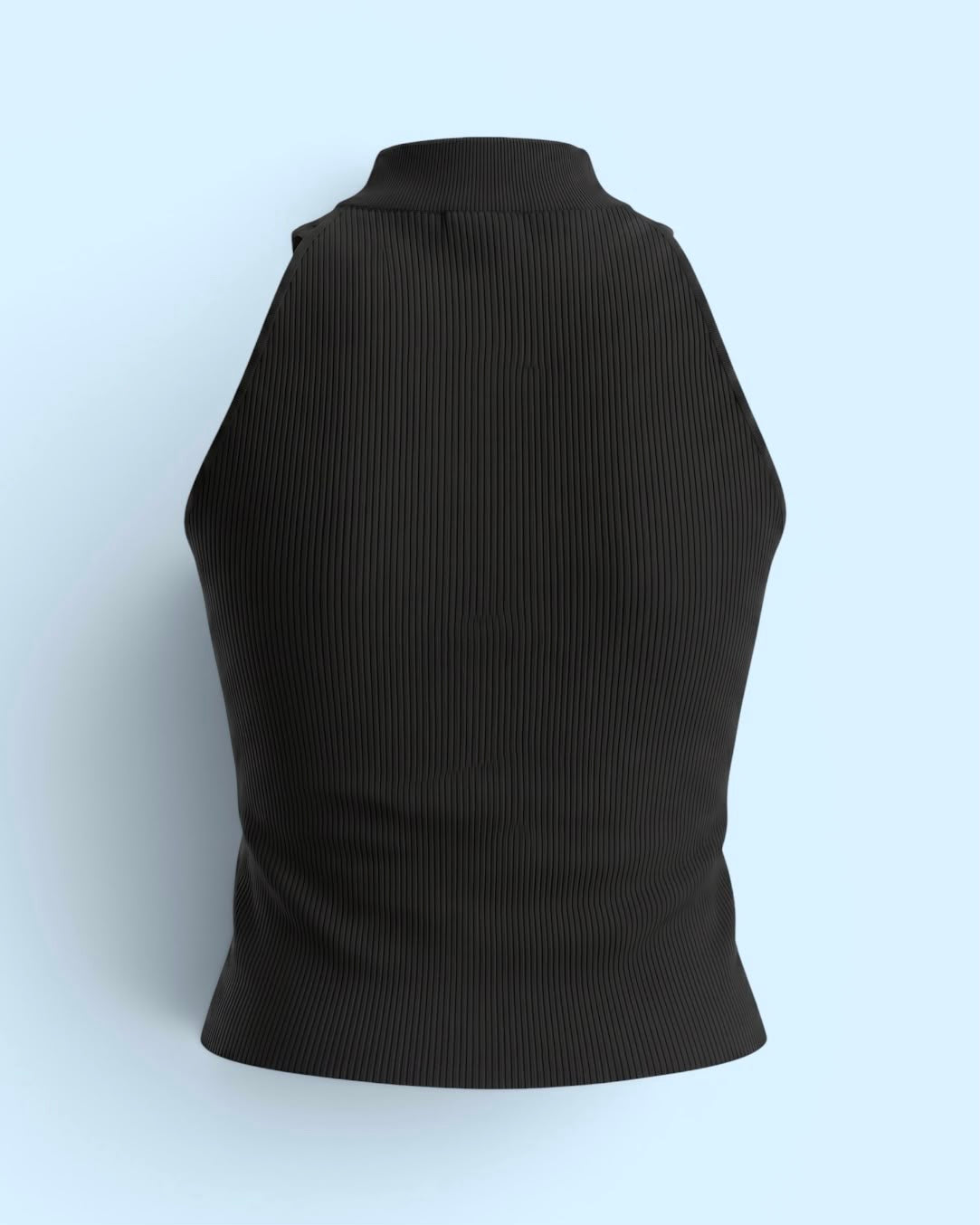 Heart Zip Halter Top