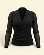 Wraped Power Net Top