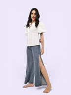 Side-Cut Designer Jeans