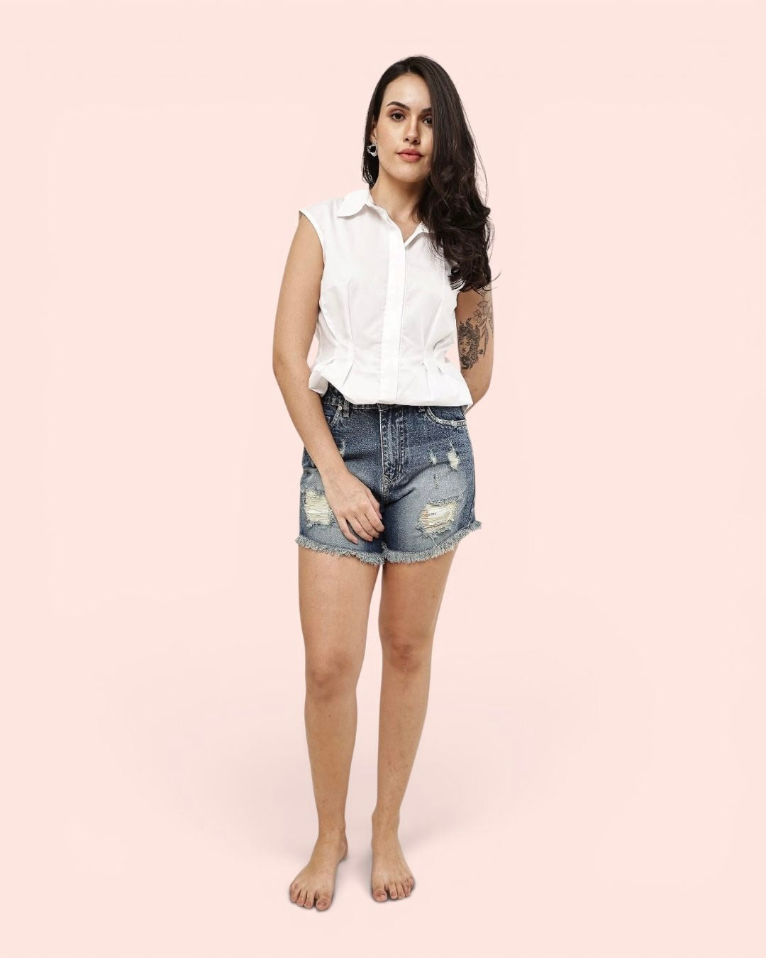 Rugged Denim Shorts
